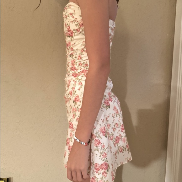 House of CB JASMINE ROSE PRINT DRAPED CORSET MINI DRESS size XS (approx 00-0) - Picture 7 of 10